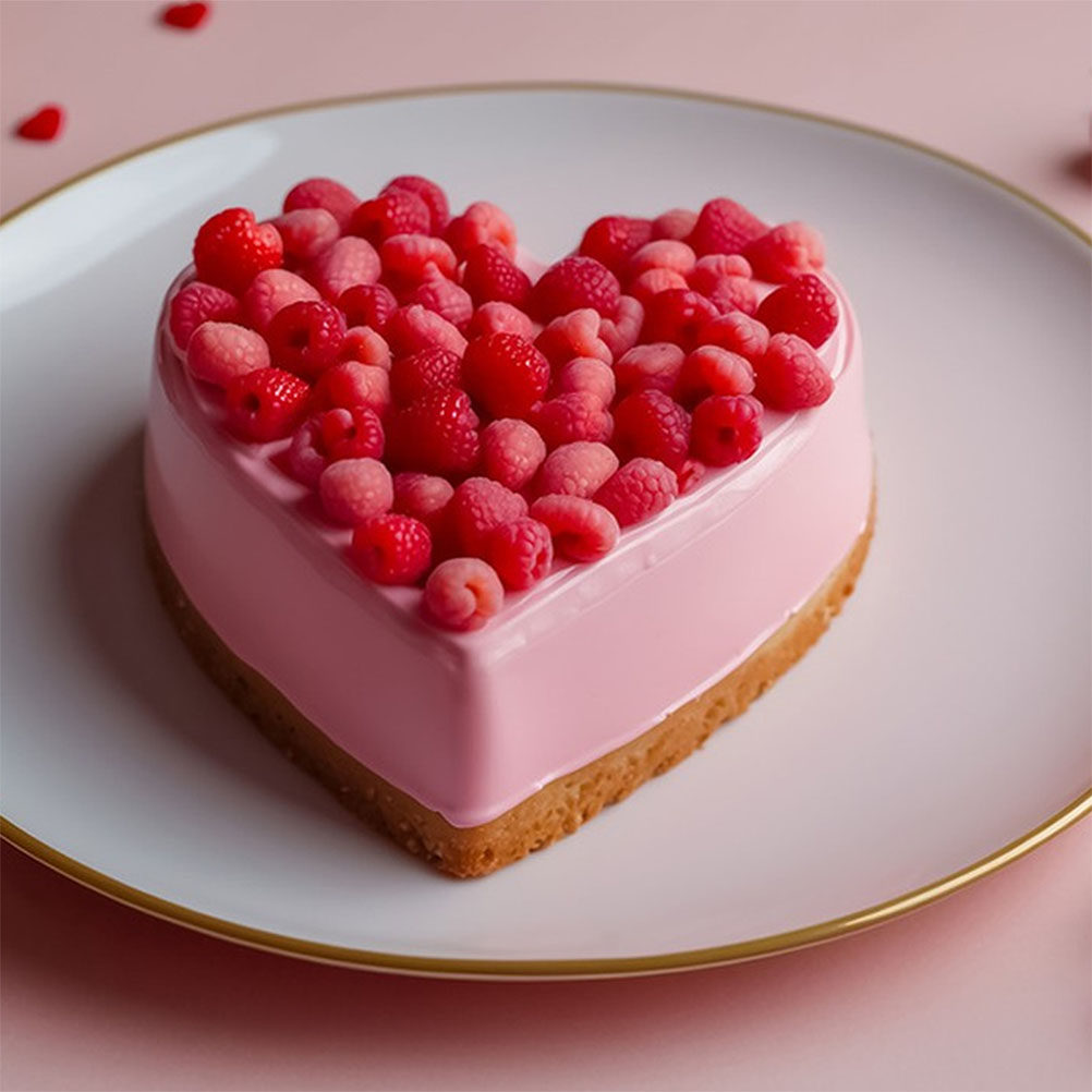 Wedding Cake Supply - 4個入りハート型フォームケーキダミー ケーキデコレーション練習用ディスプレイ DIYベーカリーサプライ ウェディングパーティーセンターピース パーティーアクセサリー