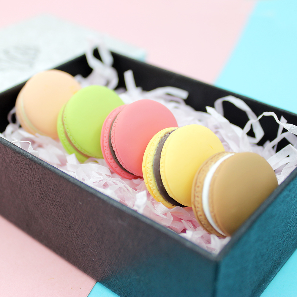 Wedding Cake Supply - 6 個シミュレーションマカロンモデル偽ケーキクリームスナック子供撮影小道具結婚式のデザート窓の装飾装飾品 23*15 ミリメートル