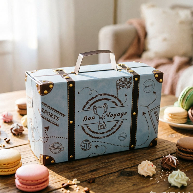 5個入り～50個入り ミニスーツケース型ギフトボックス。ヨー - Wedding Cake Supply のレビューと価格