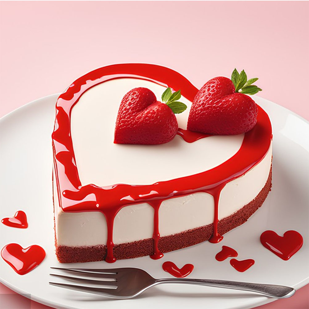 4個入りハート型フォームケーキダミー ケーキデコレーション練 - Wedding Cake Supply のレビューと価格