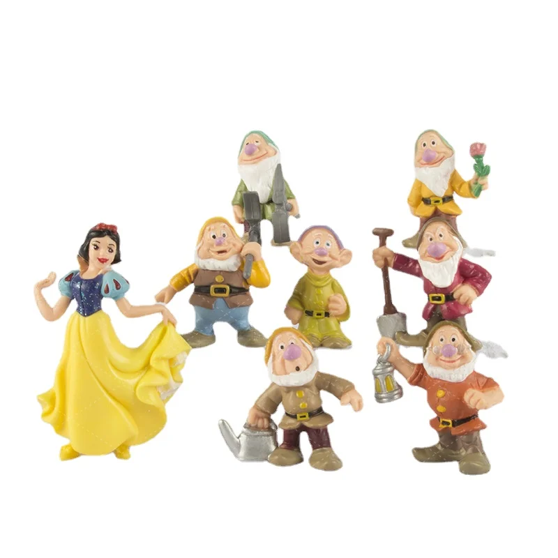 DSNプリンセス白雪姫アクションフィギュア七人の小人アニメフ - Wedding Cake Supply のレビューと価格