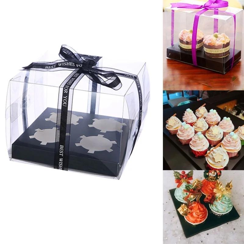 透明PET製ケーキ包装箱。2個、4個、6個、12個入り。カッ - Wedding Cake Supply のレビューと価格