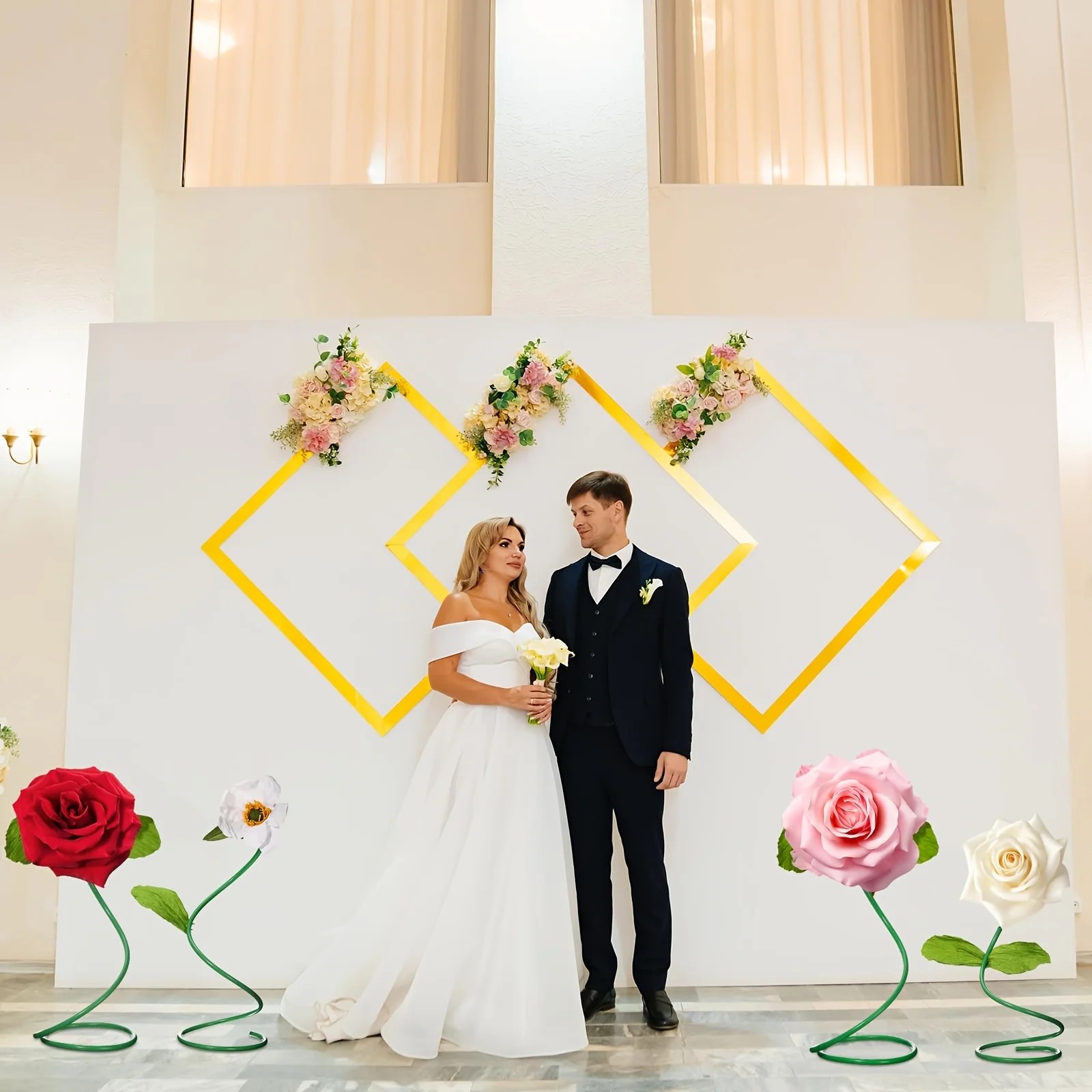 曲げたり切ったりできる柔軟な花柄ホース、DIYアクセサリー、 - Wedding Balloon Arch のレビューと価格