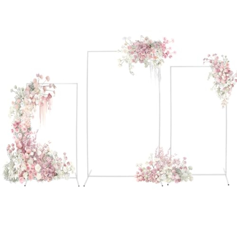 3本セットのウェディングアーチ背景スタンド（7.2フィート、 - Wedding Balloon Arch のレビューと価格