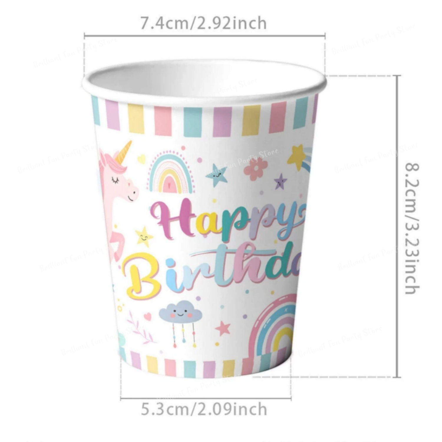 虹色のユニコーンをテーマにした誕生日デコレーションキット。カ - Wedding Day Supply Kit のレビューと価格